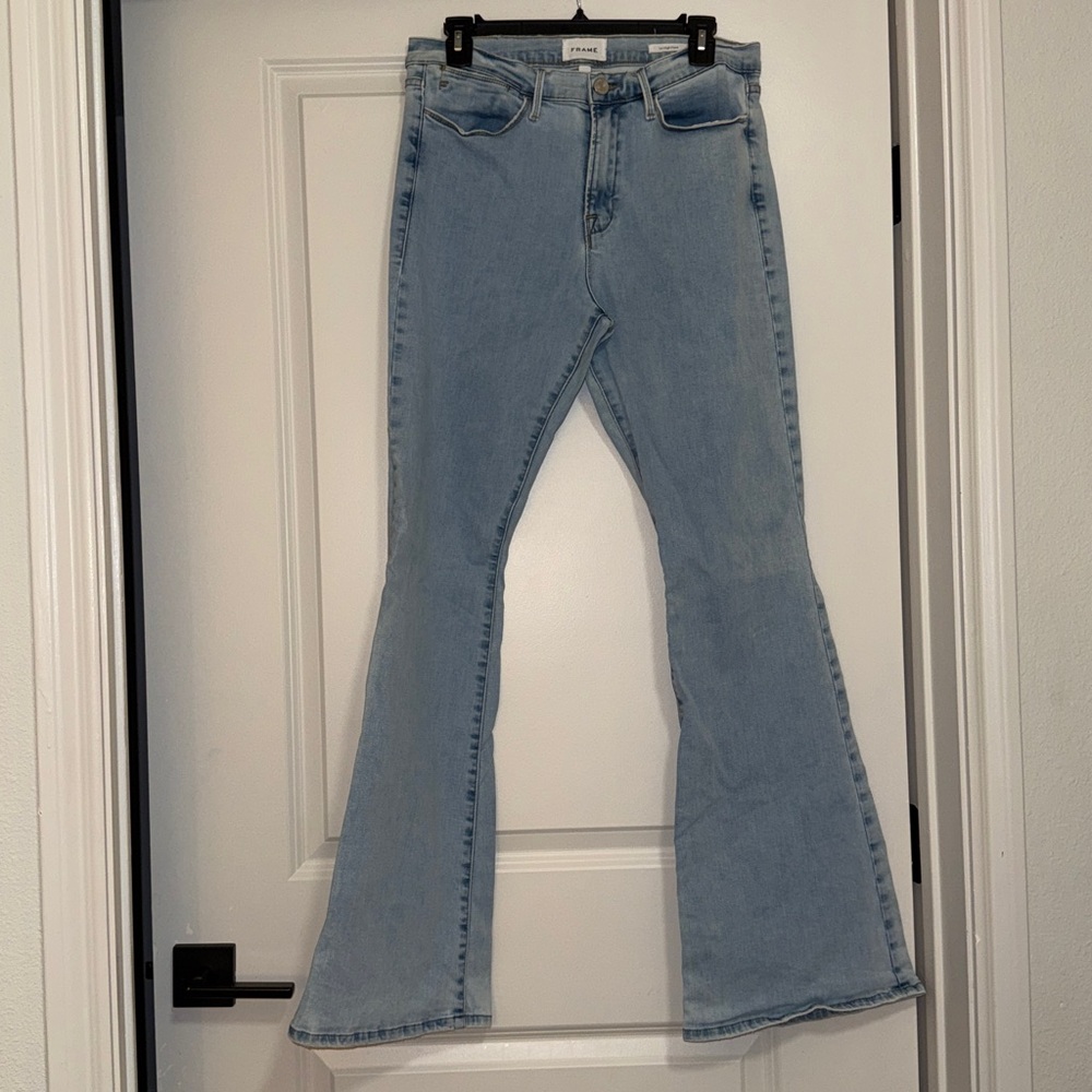FRAME Le High Waist Flare Leg Jeans Atwood